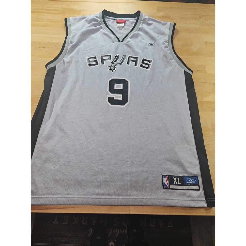 San Antonio Spurs Basketball Jersey #9 Tony Parker NBA Reebok XL Vintage